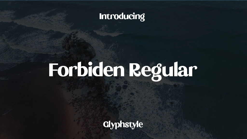 Forbiden Regular フォントサンプル画像  1