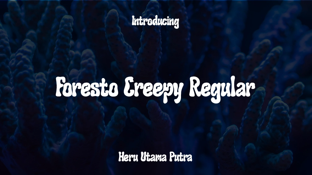 Foresto Creepy Regular フォントサンプル画像  1