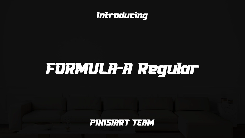 FORMULA-A Regular フォントサンプル画像  1