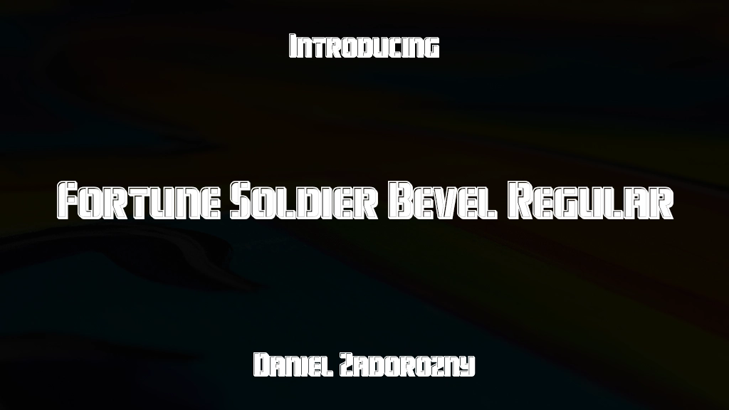 Fortune Soldier Bevel Regular 글꼴 샘플 이미지  1