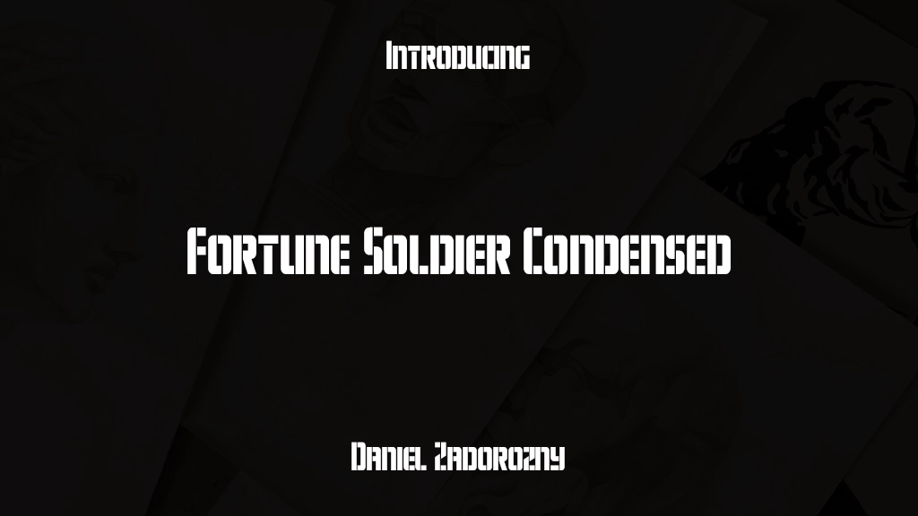 Fortune Soldier Condensed Condensed 글꼴 샘플 이미지  1