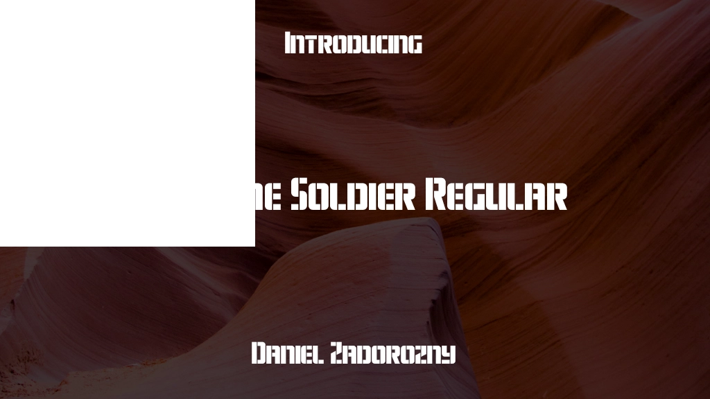 Fortune Soldier Regular Font Sample Images  1