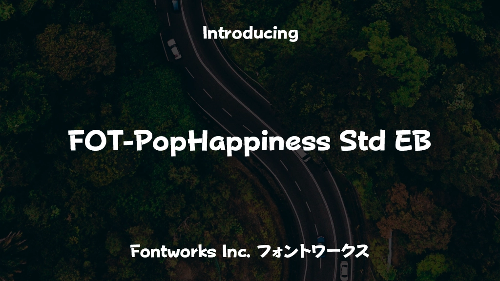 FOT Pop Happiness Std Stripped ExtraBold フォントサンプル画像  1