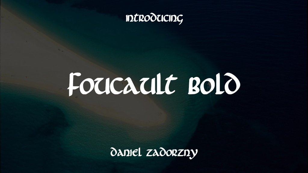 Foucault Bold Bold 字体样本图像  1