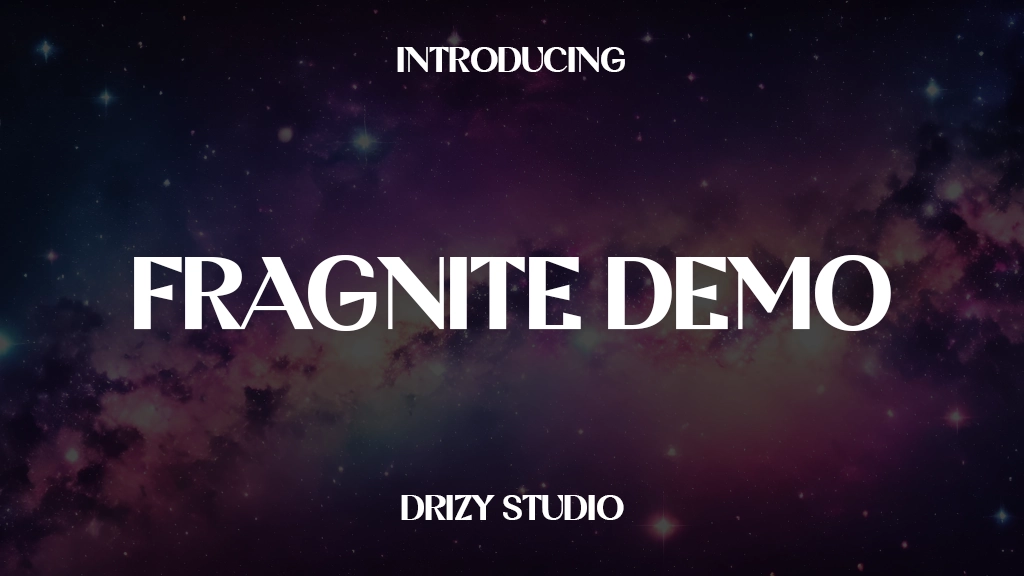 Fragnite Demo Font Sample Images  1