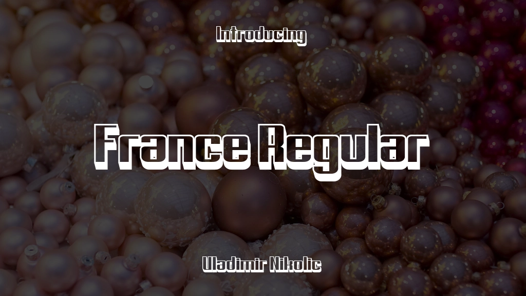 France Regular Font Sample Images  1