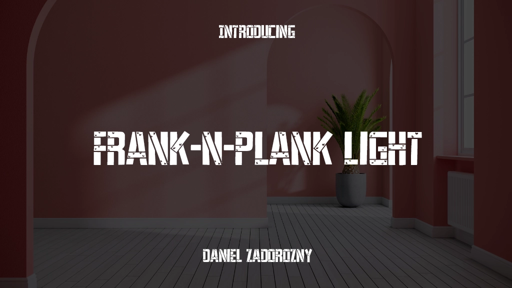 Frank-n-Plank Light Light 글꼴 샘플 이미지  1