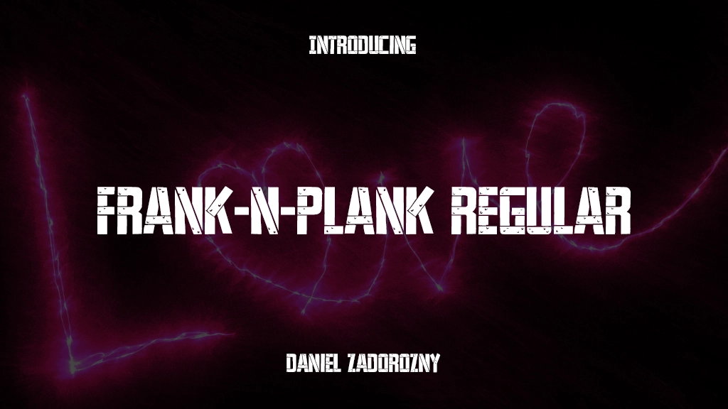 Frank-n-Plank Regular Imagens de amostra de fonte  1