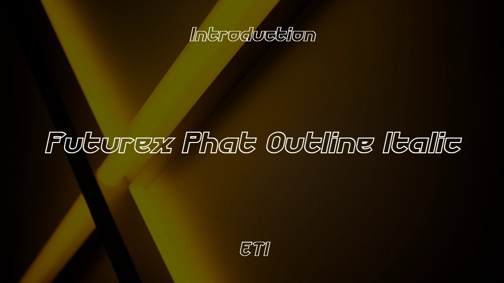 Futurex Phat Outline Italic Font Sample Image 1