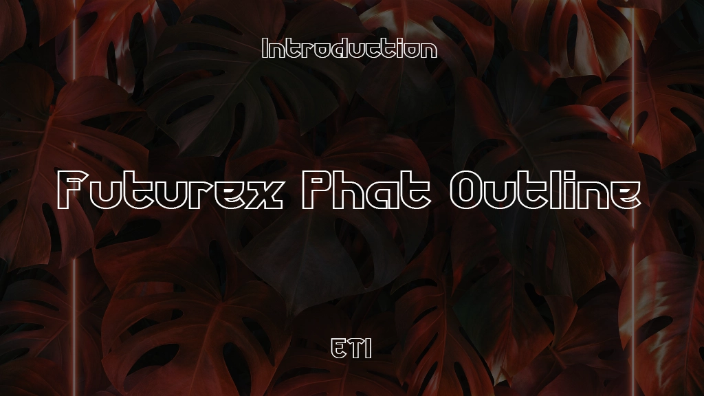 Futurex Phat Outline Font Sample Image 1