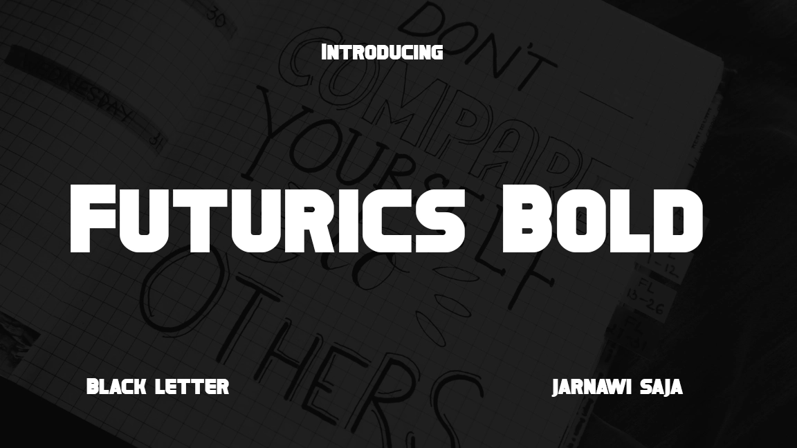 Futurics Bold Font Sample Image 1