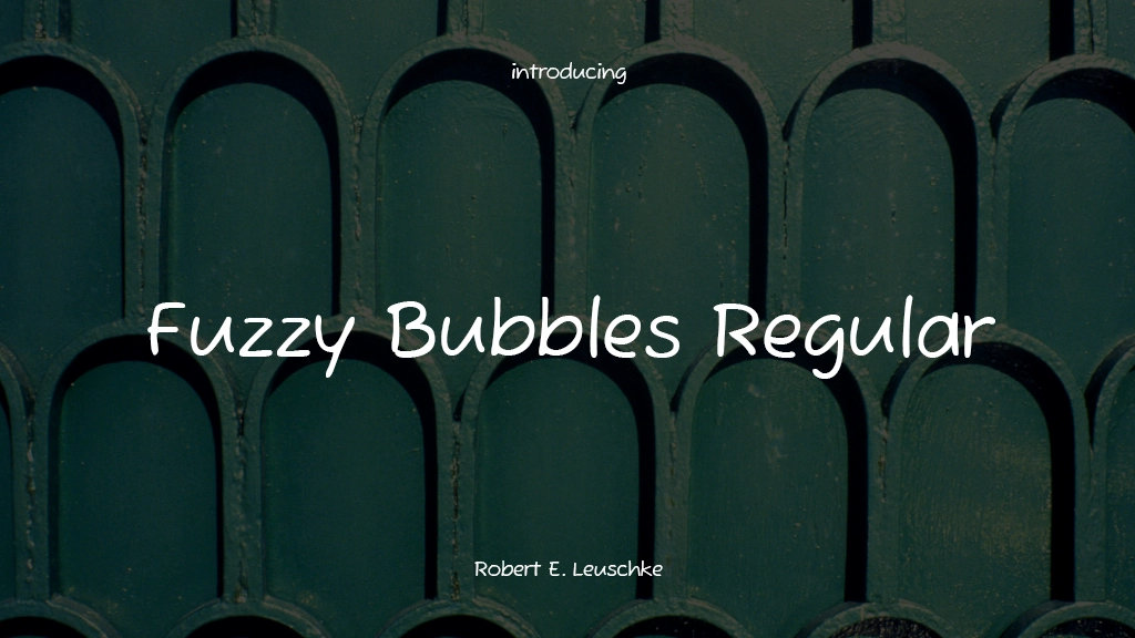 Fuzzy Bubbles Regular Font Sample Images  1