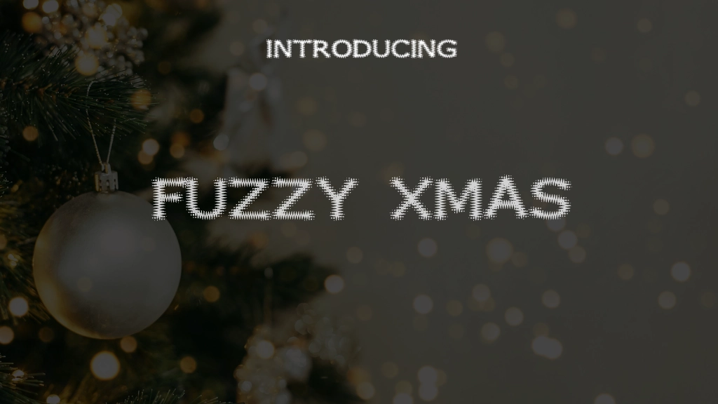 Fuzzy Xmas Font Sample Images  1