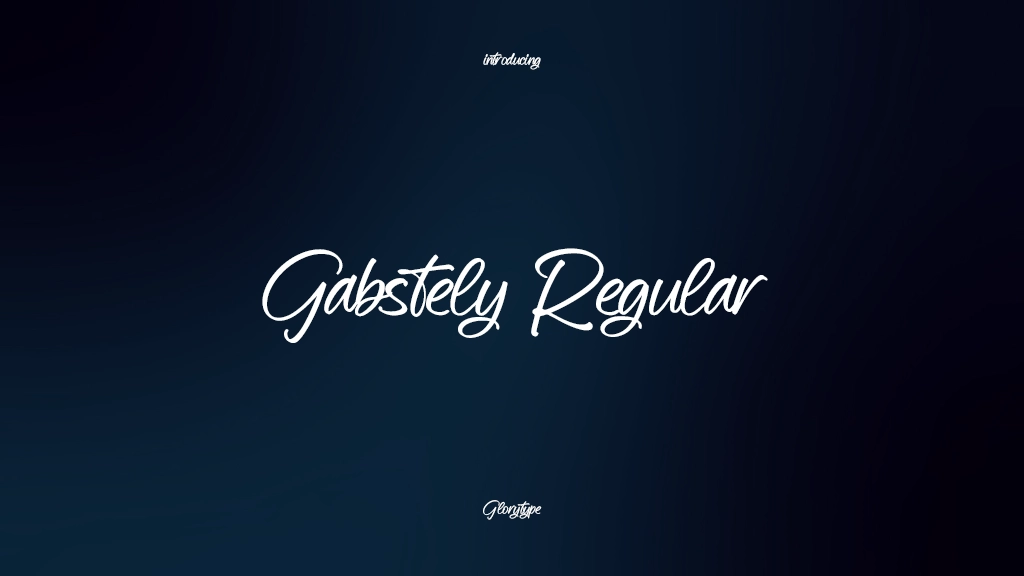 Gabstely Regular Font Sample Images  1