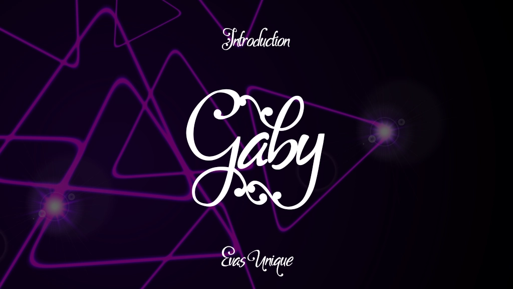 Gaby Font Sample Image 1