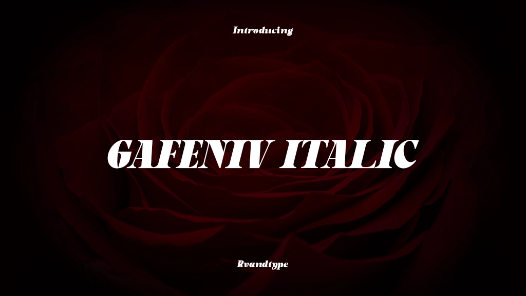 Gafeniv Italic Font Sample Images  1