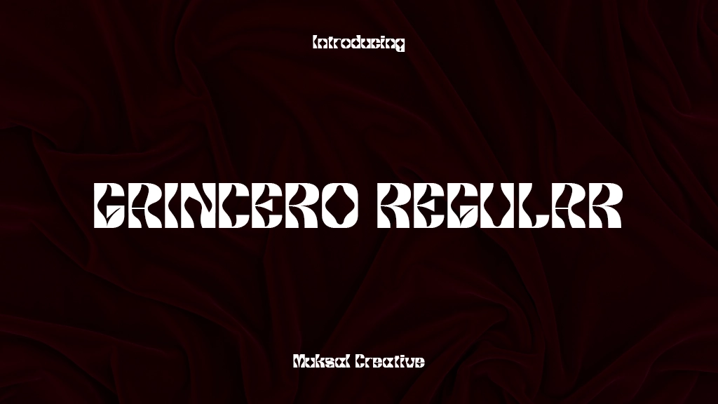 Gaincero Regular Font Sample Images  1