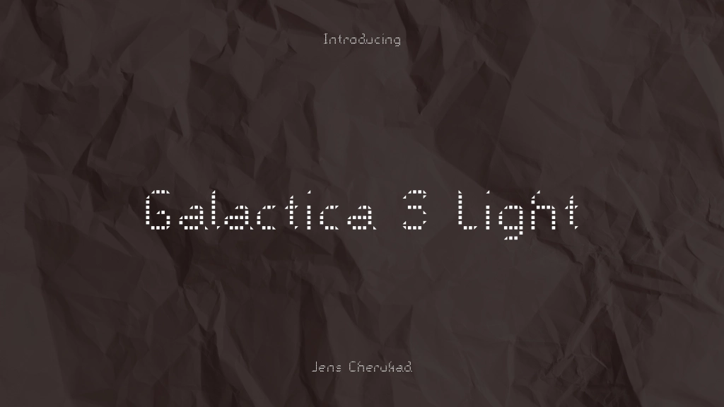 Galactica S Light Font Sample Images  1