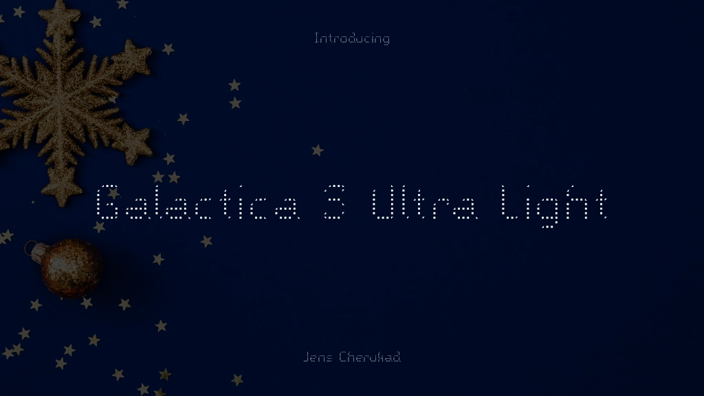 Galactica S Ultra Light Images d’exemples de polices  1