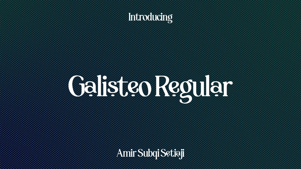 Galisteo Regular Font Sample Images  1