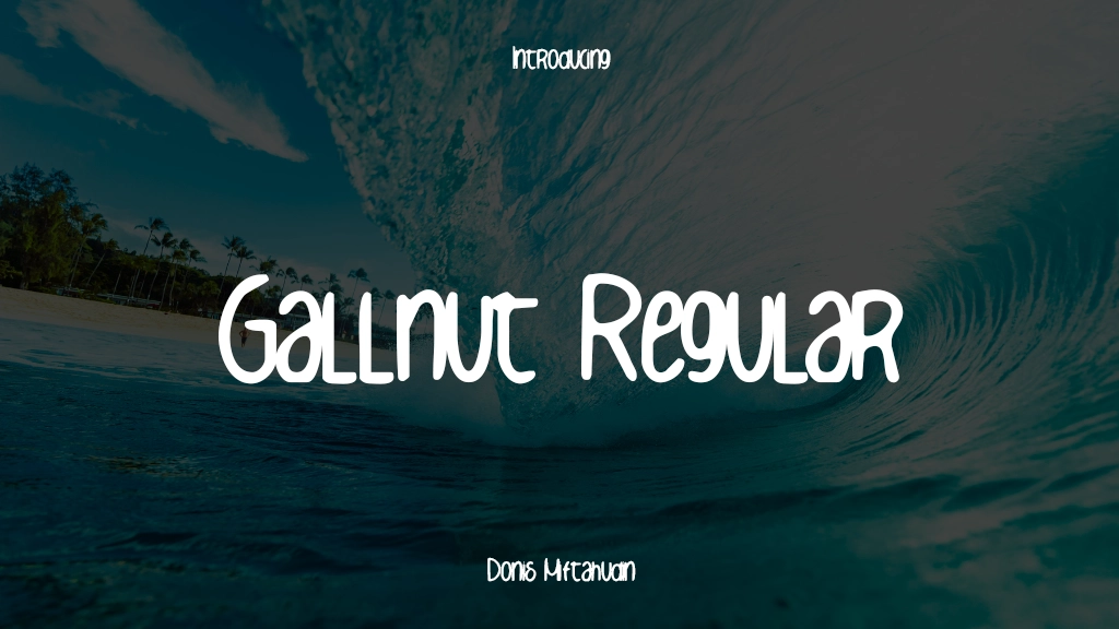 Gallnut Regular Font Sample Images  1