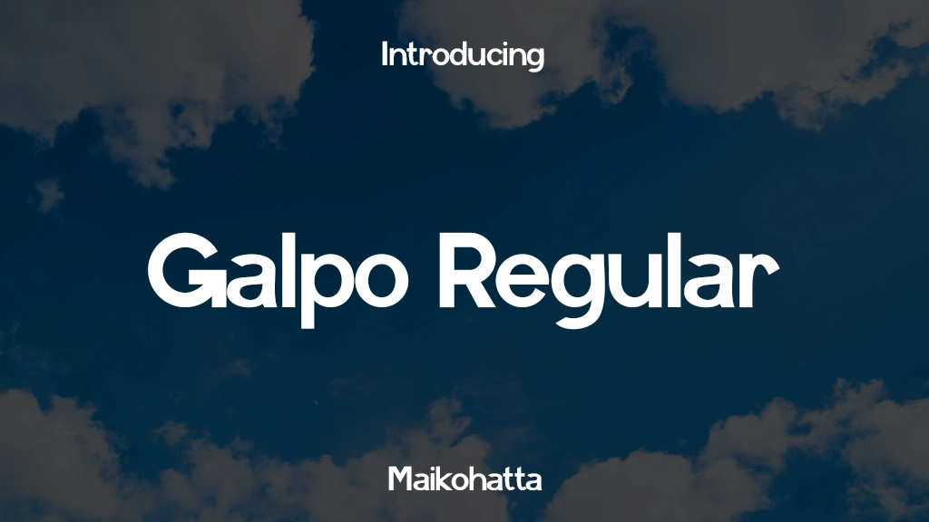 Galpo Regular Font Sample Images  1