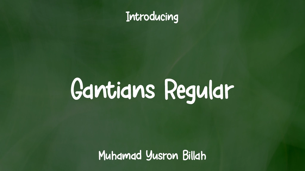 Gantians Regular Font Sample Images  1