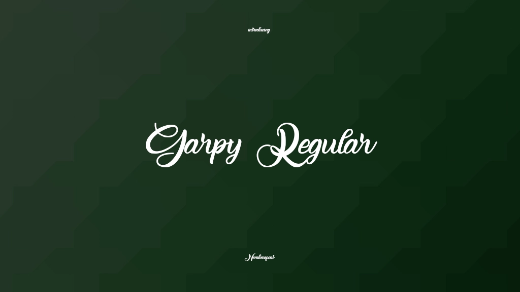 Garpy Regular Font Sample Images  1