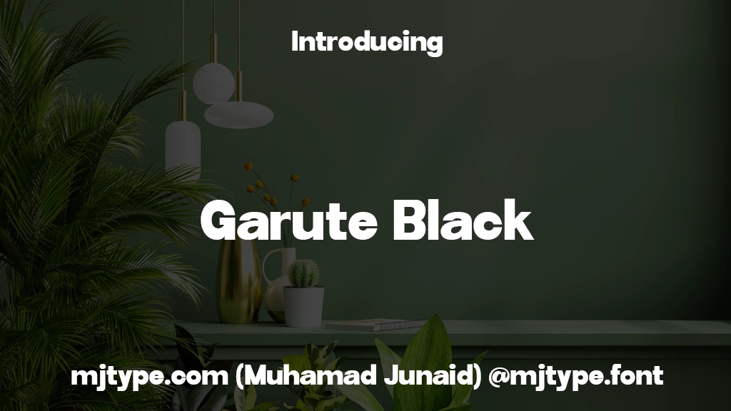 Garute Black Font Sample Images  1