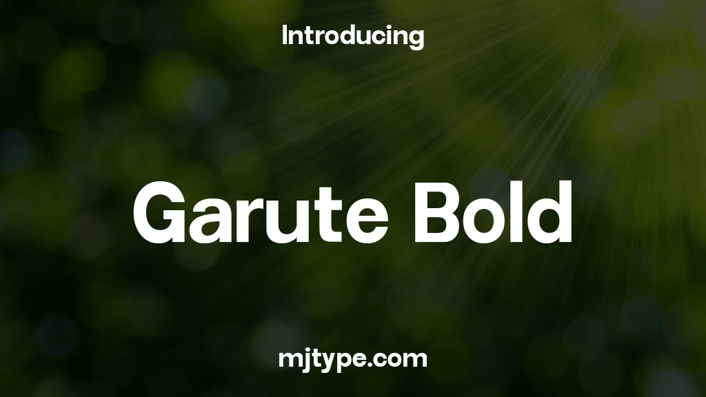 Garute Bold Font Sample Images  1