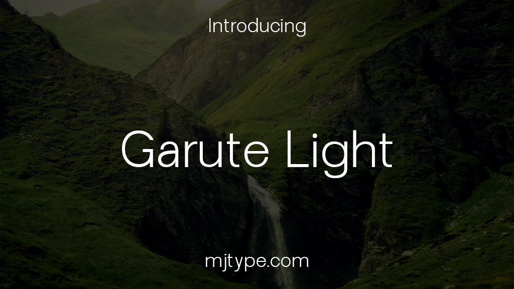 Garute Light Font Sample Images  1