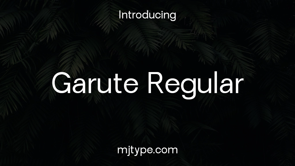 Garute Regular Font Sample Images  1