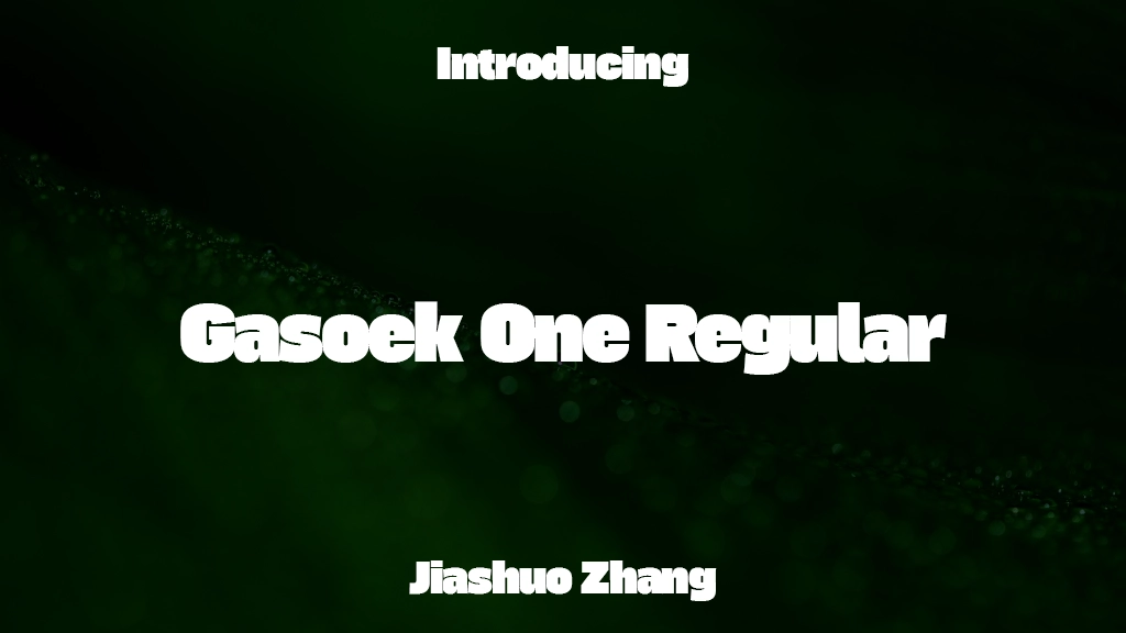 Gasoek One Regular Font Sample Images  1