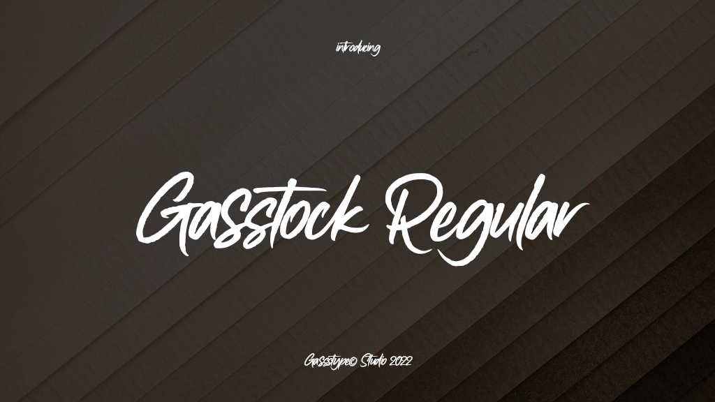 Gasstock Regular Font Sample Images  1