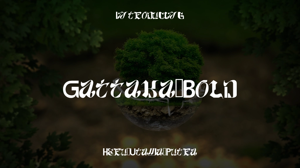 Gattaka Bold Beispielbilder für Schriftarten  1