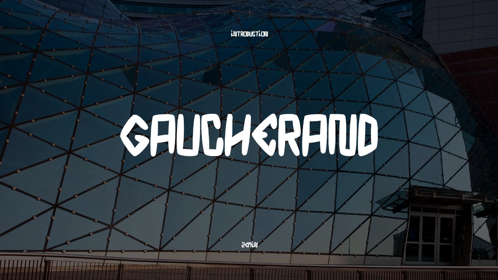 gaucherand 글꼴 샘플 이미지  1