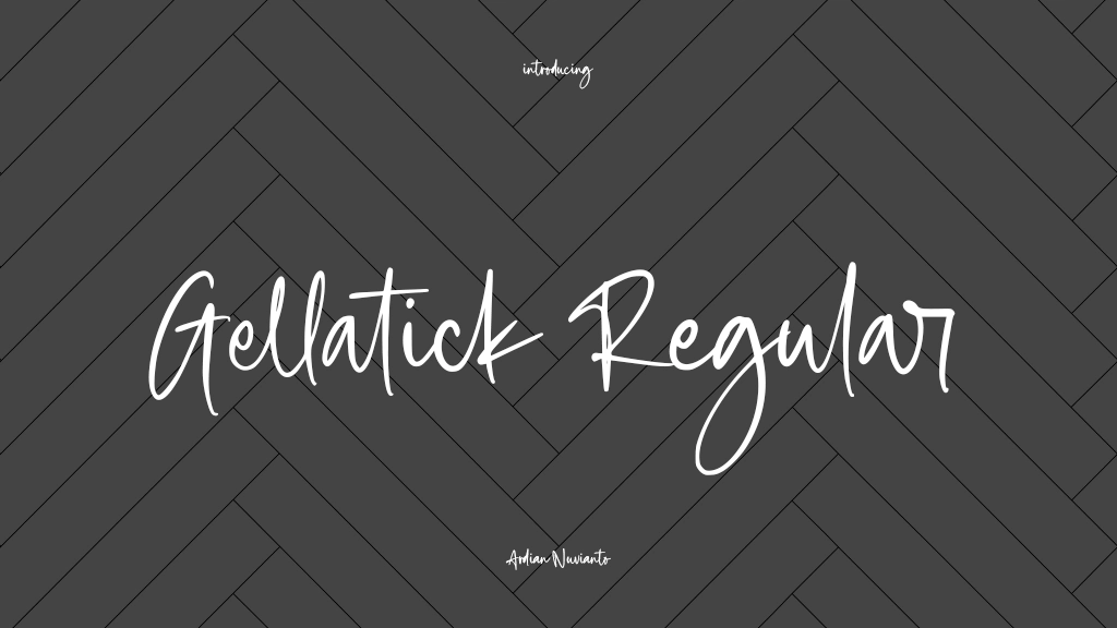 Gellatick Regular Font Sample Images  1