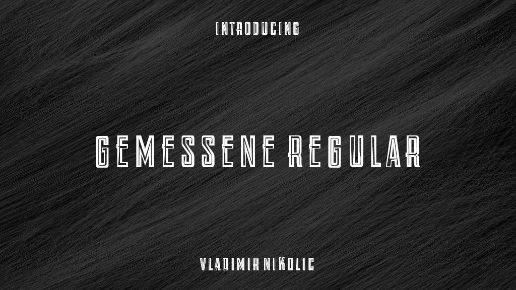 Gemessene Regular Font Sample Images  1