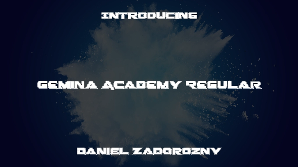 Gemina Academy Regular Beispielbilder für Schriftarten  2