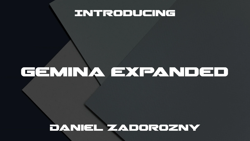 Gemina Expanded Expanded 글꼴 샘플 이미지  1