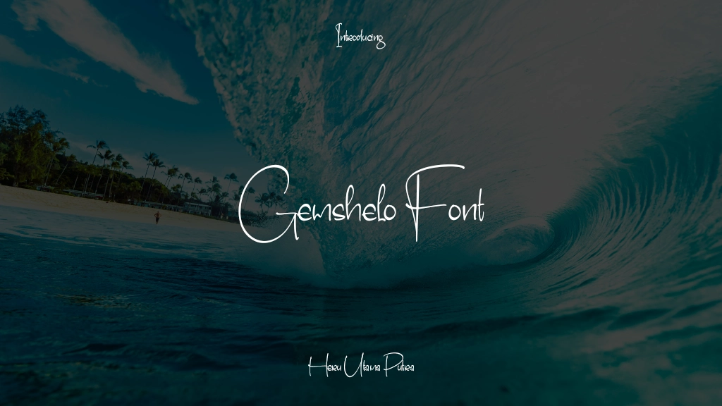 Gemshelo Font Font Sample Images  1