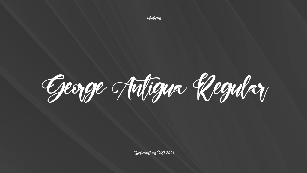 George Antigua Regular Font Sample Images  1