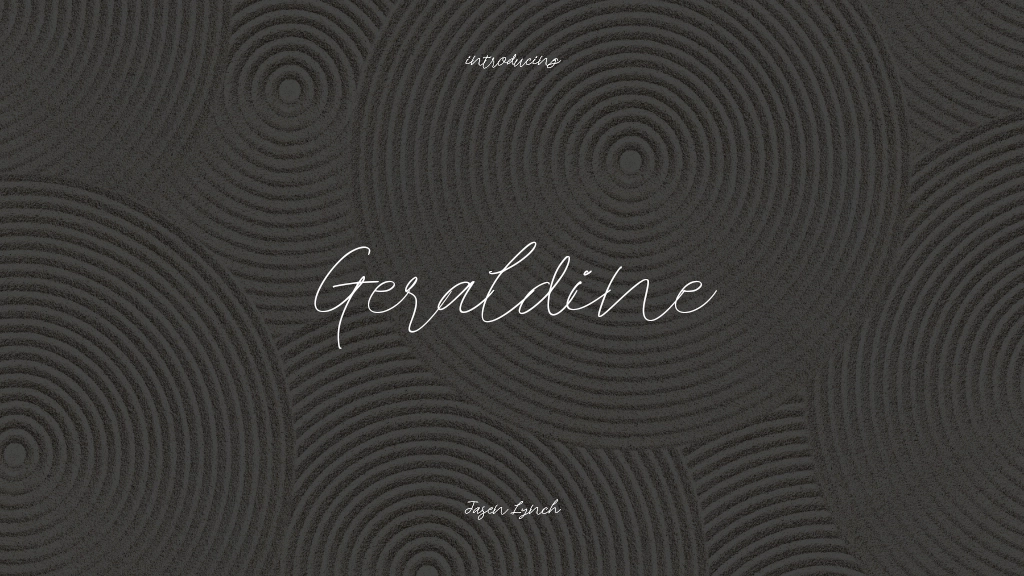 Geraldine Font Sample Images  1