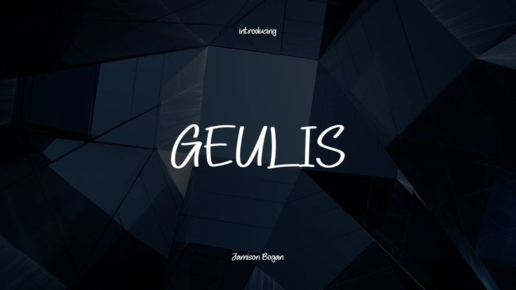 GEULIS 글꼴 샘플 이미지  1