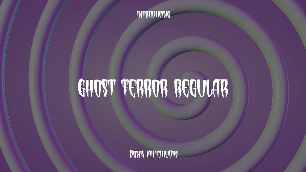 Ghost Terror Personal U se Regular Images d’exemples de polices  1