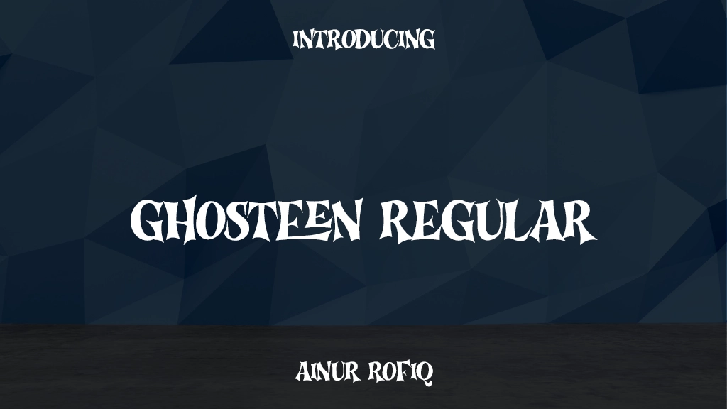 Ghosteen Regular Imágenes de muestra de fuentes  1