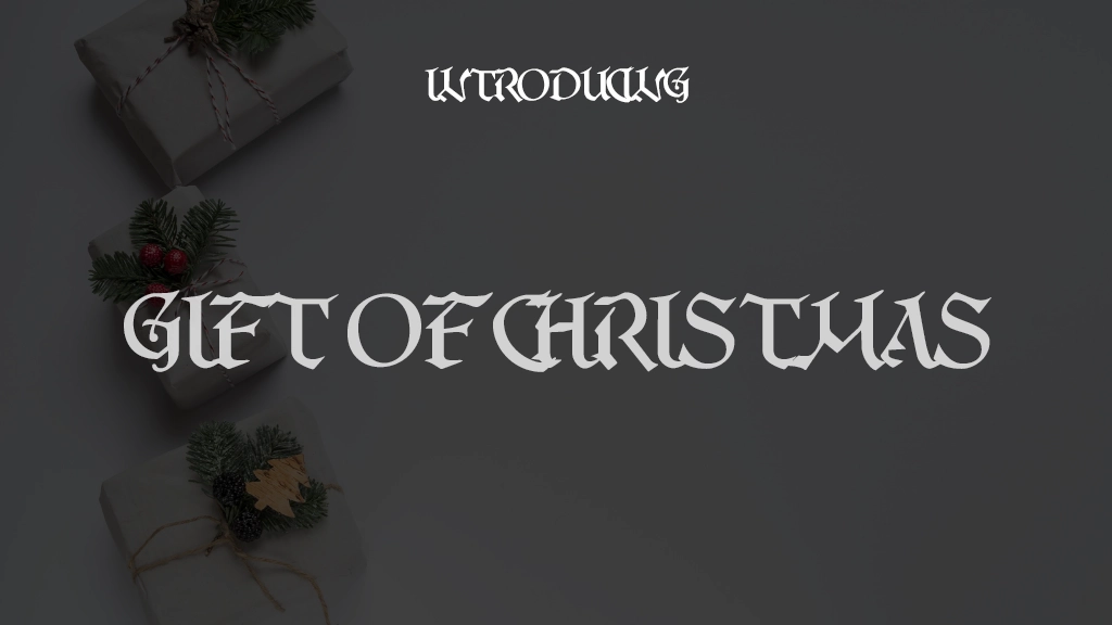 Gift of Christmas Font Sample Images  1