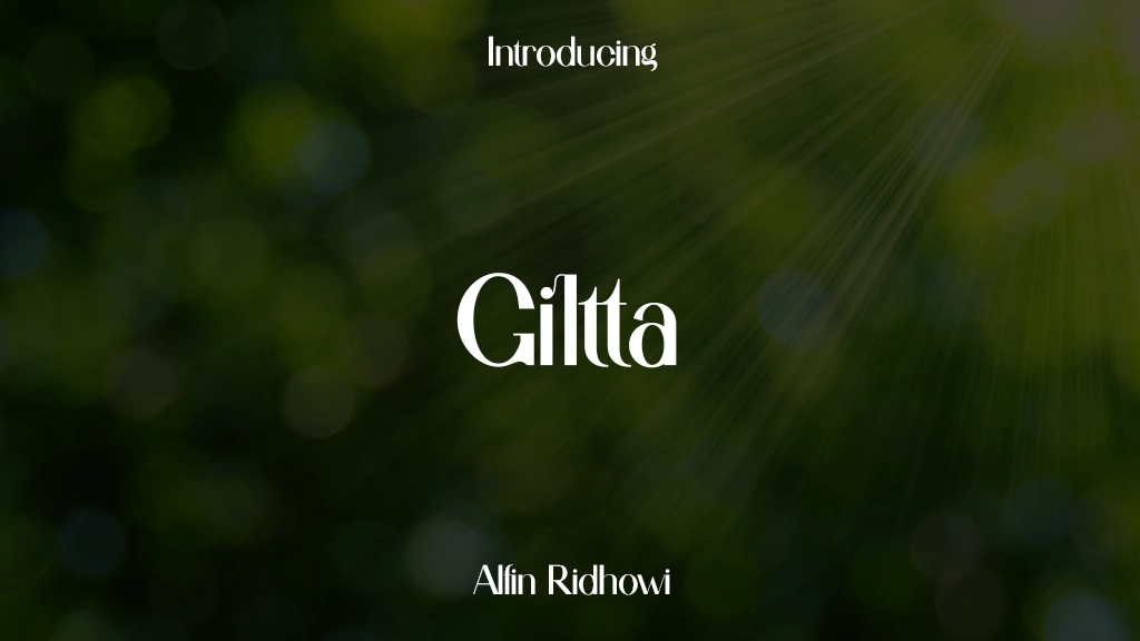 Giltta 글꼴 샘플 이미지  1