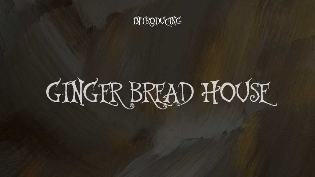 Ginger Bread House Font Sample Images  1