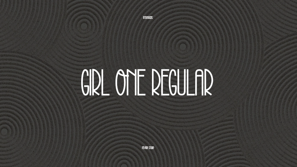 Girl One Regular Font Sample Images  1